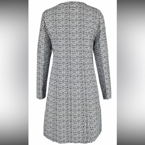 IBKUL Dress Geo Key Black White Preppy Golf Tennis Pickleball size medium - Picture 2 of 12